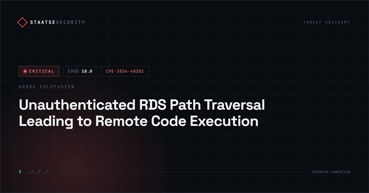 CVE-2026-48282: a CVSS 10.0 ColdFusion flaw is already being exploited - patch now